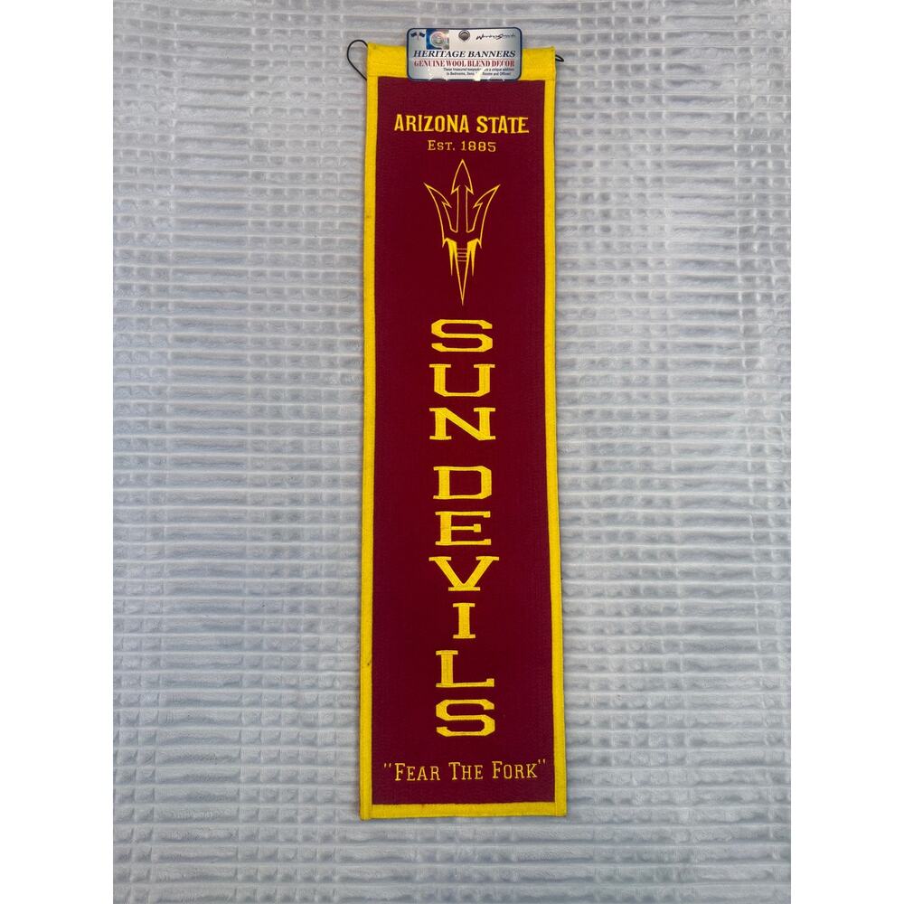 Arizona State Sun Devils NCAA Winning Streak Embroidered Heritage Banner Pennant